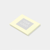 Moderne Professional Company Business Logo Yellow Post-it® Notes (Schuin)
