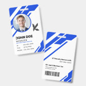 Moderne Professional Corporate Manager ID Badge (Voor- en achterkant)