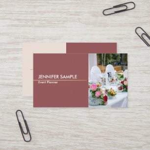 Moderne Professional Elegant Event Manager Visitekaartje