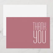 Moderne Professional Roos Gold Minimalist Bedankkaart (Voorkant / Achterkant)