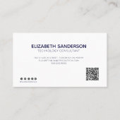 Moderne Professional UW QR-CODE-Visitekaartje Visitekaartje (Achterkant)