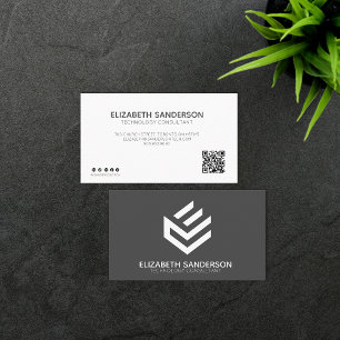 Moderne Professional UW QR-CODE-Visitekaartje Visitekaartje