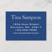 Moderne professional visitekaartje (Achterkant)