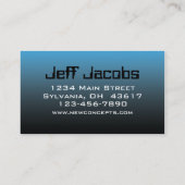 Moderne professional visitekaartje (Achterkant)