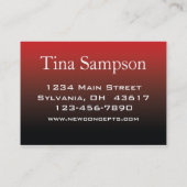 Moderne professional visitekaartje (Achterkant)