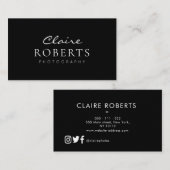 moderne professional | visitekaartje fotograaf (Voorkant / Achterkant)