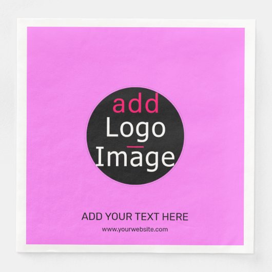 Moderne Professionele aangepaste kantoorroze Servet (Voorkant)