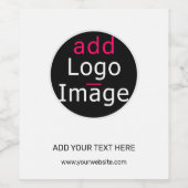 Moderne professionele aanpasbare zakelijke witte  wijn etiket (Enkel label)