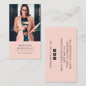 Moderne professionele accountant foto visitekaartje (Voorkant / Achterkant)
