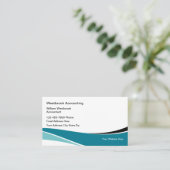 Moderne professionele accountant visitekaartje (Staand voorkant)