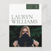 Moderne professionele Afstudeerder kondiging Brief Feestdagenkaart (Voorkant)