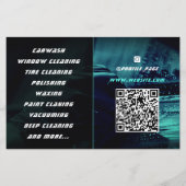 Moderne professionele auto detaillering Flyer (Achterkant)
