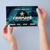 Moderne professionele auto detaillering Flyer (Hand)