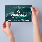 Moderne professionele auto detaillering Flyer (Hand)