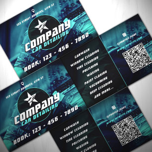 Moderne professionele auto detaillering Flyer