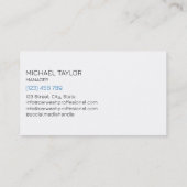 Moderne professionele auto detaillering wassen sch visitekaartje (Achterkant)