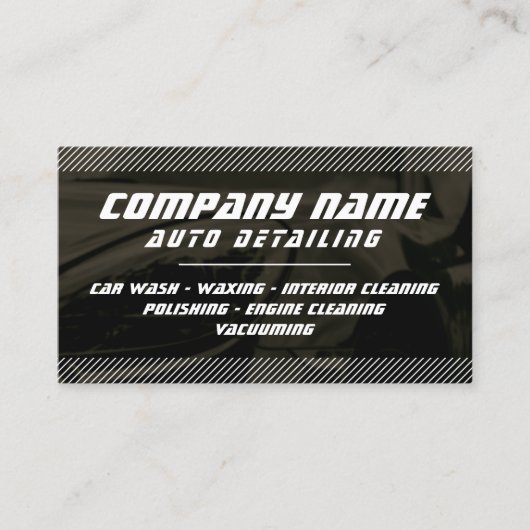 Moderne professionele automobielindustrie visitekaartje (Voorkant)
