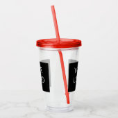 Moderne Professionele BedrijfsLogo Promo Acryl Drinkbeker (Links)