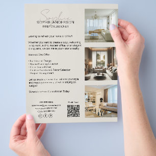 Moderne professionele bedrijven flyer