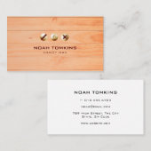 Moderne professionele bouwer klusjesman visitekaartje (Voorkant / Achterkant)