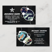 Moderne professionele bubble afbeelding visitekaartje (Voorkant / Achterkant)