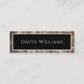 Moderne professionele consultant marmer mini visitekaartje (Voorkant)