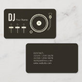 Moderne professionele DJ-recorderafdekking Visitekaartje (Voorkant / Achterkant)