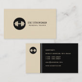 Moderne professionele dumbbels logo visitekaartje (Voorkant / Achterkant)