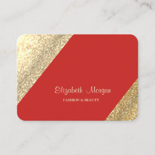 Moderne Professionele Eenvoudige, Gouden Glitter,  Visitekaartje