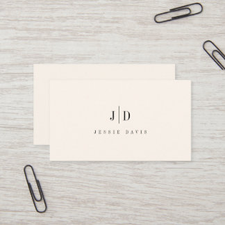 Moderne Professionele Eenvoudige Monogram Visitekaartje