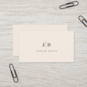 Moderne Professionele Eenvoudige Monogram  Visitekaartje