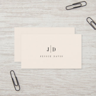 Moderne Professionele Eenvoudige Monogram Visitekaartje