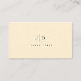 Moderne Professionele Eenvoudige Monogram Visitekaartje