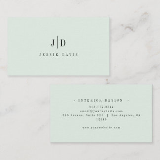 Moderne Professionele Eenvoudige Monogram Visitekaartje