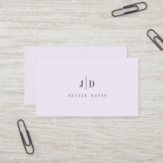 Moderne Professionele Eenvoudige Monogram Visitekaartje