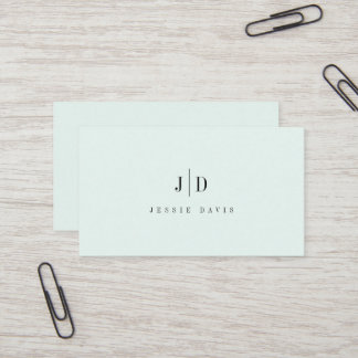 Moderne Professionele Eenvoudige Monogram Visitekaartje