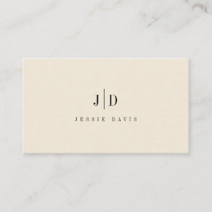 Moderne Professionele Eenvoudige Monogram Visitekaartje