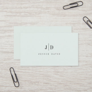 Moderne Professionele Eenvoudige Monogram Visitekaartje