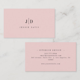 Moderne Professionele Eenvoudige Monogram Visitekaartje
