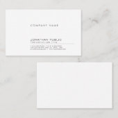 Moderne, professionele, eenvoudige onderneming visitekaartje (Voorkant / Achterkant)