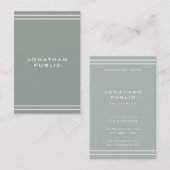 Moderne professionele eenvoudige Sjabloon Elegant  Visitekaartje (Voorkant / Achterkant)