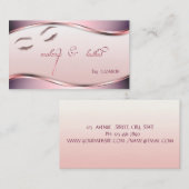 Moderne, professionele elegante glitterassen visitekaartje (Voorkant / Achterkant)