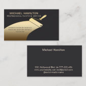 Moderne professionele elegante schilderservice visitekaartje (Voorkant / Achterkant)