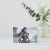 Moderne professionele Fantasy Artwork Visitekaartje (Staand voorkant)