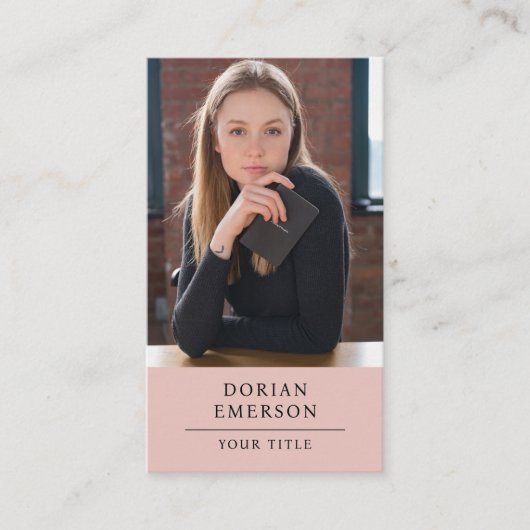 Moderne professionele foto business consultant Kaa Visitekaartje (Voorkant)