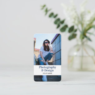 Moderne professionele foto QR-code Visitekaartje