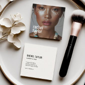 Moderne professionele fotografie vierkante visitekaartje