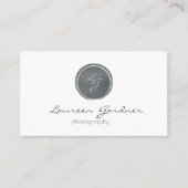 Moderne professionele fotografie visitekaartje (Voorkant)