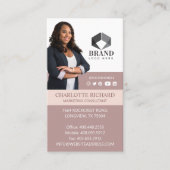 Moderne professionele fotopoort & Logo Visitekaartje (Voorkant)