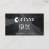 Moderne professionele foto's en QR-codes Visitekaartje (Achterkant)